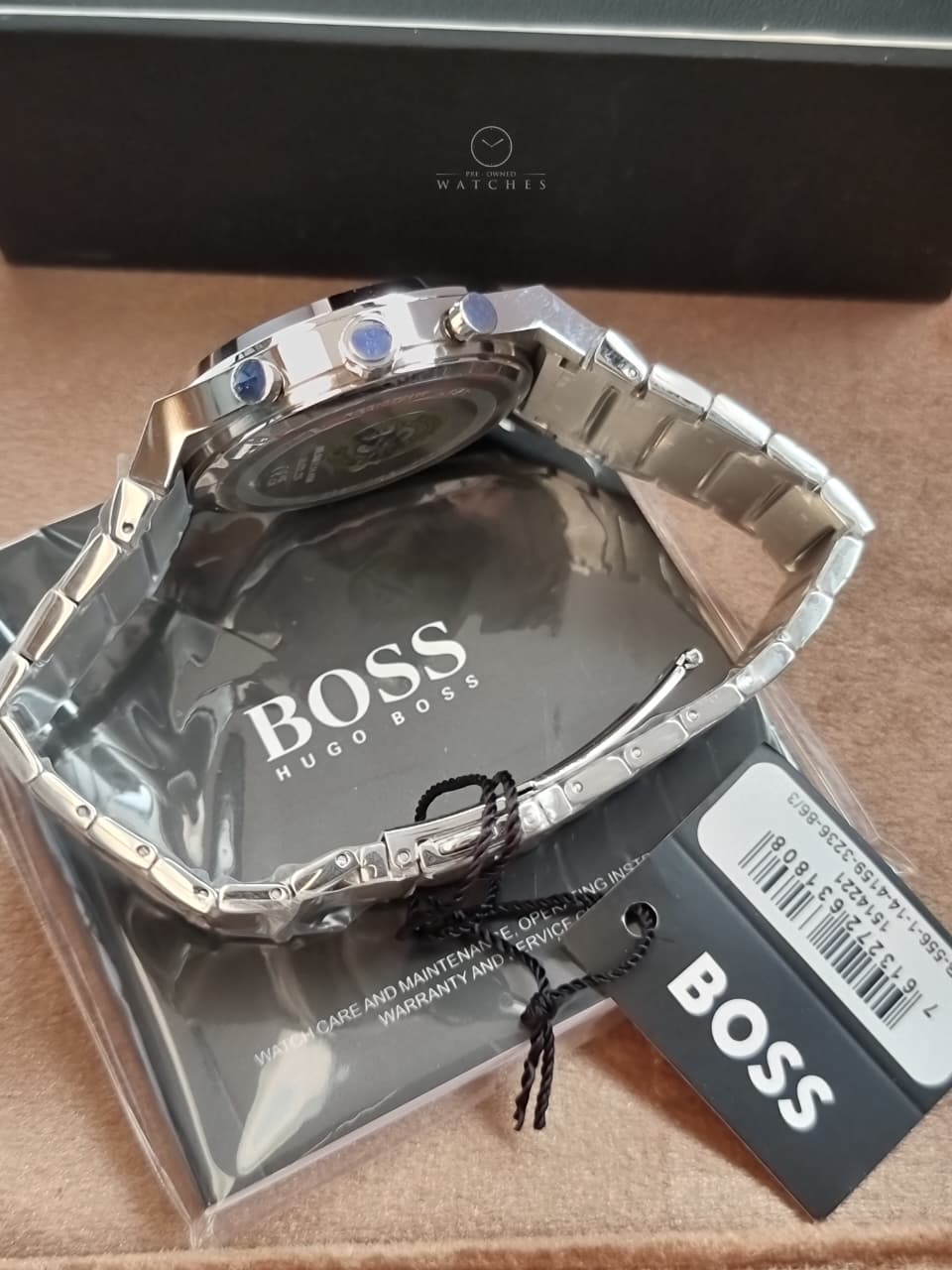 Hugo Boss Candor Chronograph 1514221 Grey Dial Stainless Steel Men's Quartz Watch