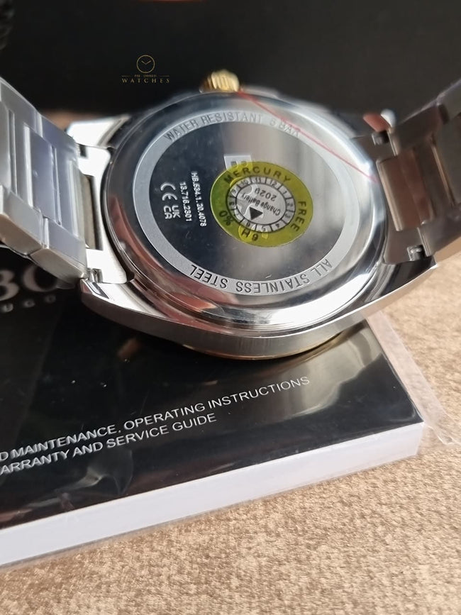 BOSS Strike 1514173 Olive Green Dial Two-Tone Stainless Steel Men's Quartz Watch Main Image