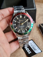 BOSS Runner 3H 1514210 Black Dial Stainless Steel Men's Quartz Watch