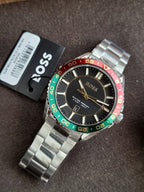 BOSS Runner 3H 1514210 Black Dial Stainless Steel Men's Quartz Watch