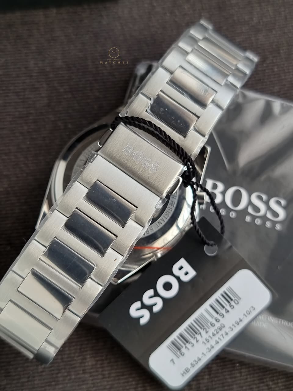 Hugo Boss Strike Chrono 1514290 Black Dial Stainless Steel Men's Chronograph Watch