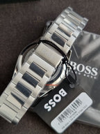 Hugo Boss Strike Chrono 1514290 Black Dial Stainless Steel Men's Chronograph Watch