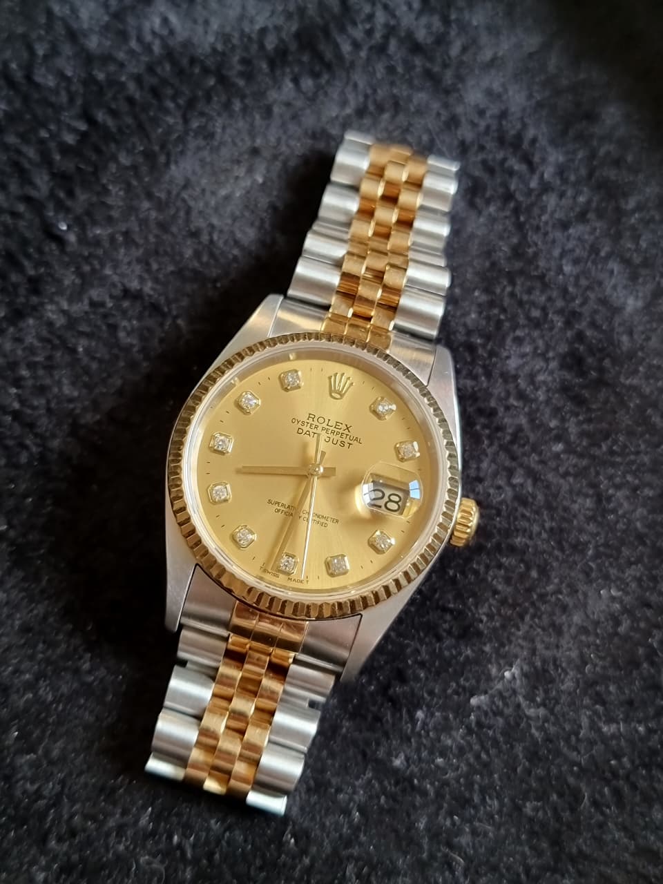 Rolex Datejust Two-Tone Men's Automatic Watch – 16233
