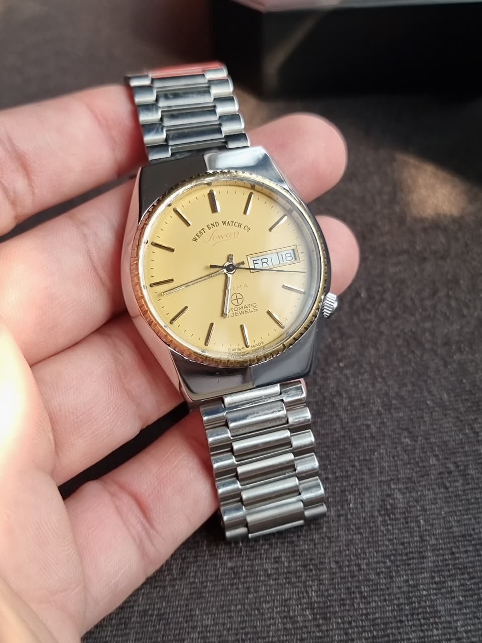 West End Watch Co. Men's Automatic Watch – 36mm Gold Dial
