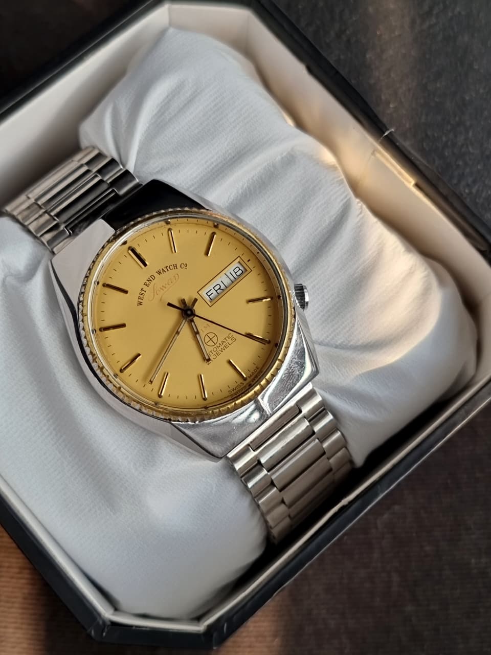 West End Watch Co. Men's Automatic Watch – 36mm Gold Dial
