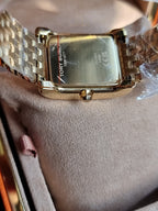 Tory Burch TBW1077 Eleanor Gold Stainless Steel Bracelet Watch Pink Dial