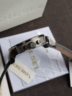 Diesel Mr. Daddy 2.0 Men's Chronograph Quartz Watch Blue Dial Brown Leather – DZ7314