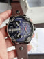 Diesel Mr. Daddy 2.0 Men's Chronograph Quartz Watch Blue Dial Brown Leather – DZ7314