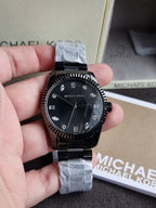 Michael Kors Lexington Pavé Women's Black Stainless Steel Quartz Watch – 38mm – MK7442