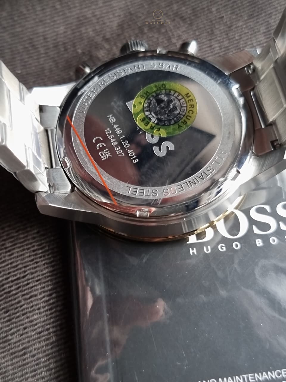 Hugo Boss Allure Men's Chronograph Quartz Watch Blue Dial Two-Tone Bracelet – 1514163