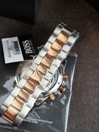 Hugo Boss Men’s Two-Tone Rose Gold Silver Watch 1513339