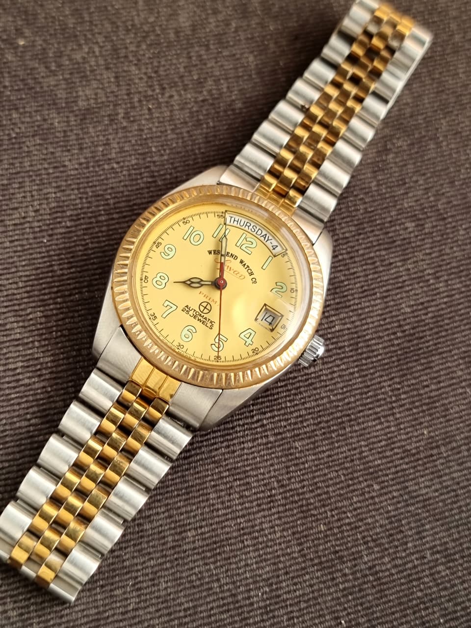 West End Watch Co. Secundus Two-Tone Men's Automatic Day-Date Watch – 40mm