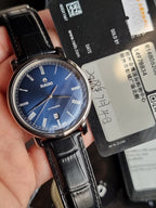 Rado DiaMaster Men's Automatic Watch – Blue Dial & Black Leather Strap – R14806206
