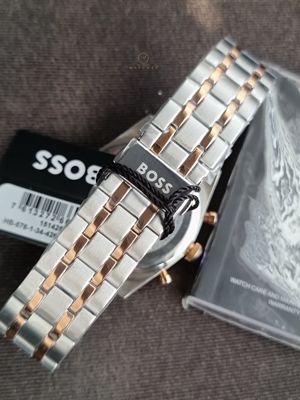 Hugo Boss Men's Chronograph Quartz Watch – Two-Tone Stainless Steel & Blue Dial – 1514288