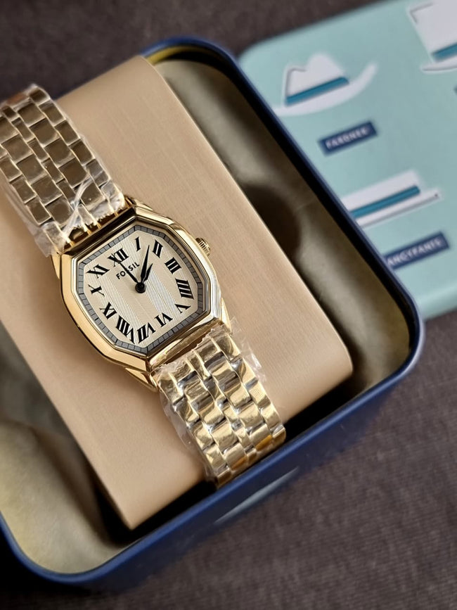 Fossil Harlow Three-Hand Gold-Tone Stainless Steel Watch ES5361 Main Image