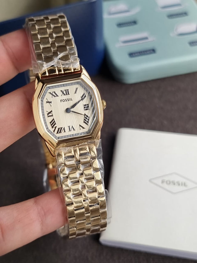 Fossil Harlow Three-Hand Gold-Tone Stainless Steel Watch ES5361 Hover Image