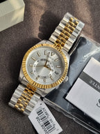 GUESS GD Jaden Men's Two-Tone Multifunction Quartz Watch – Beige Dial – 42mm – GW0977G6