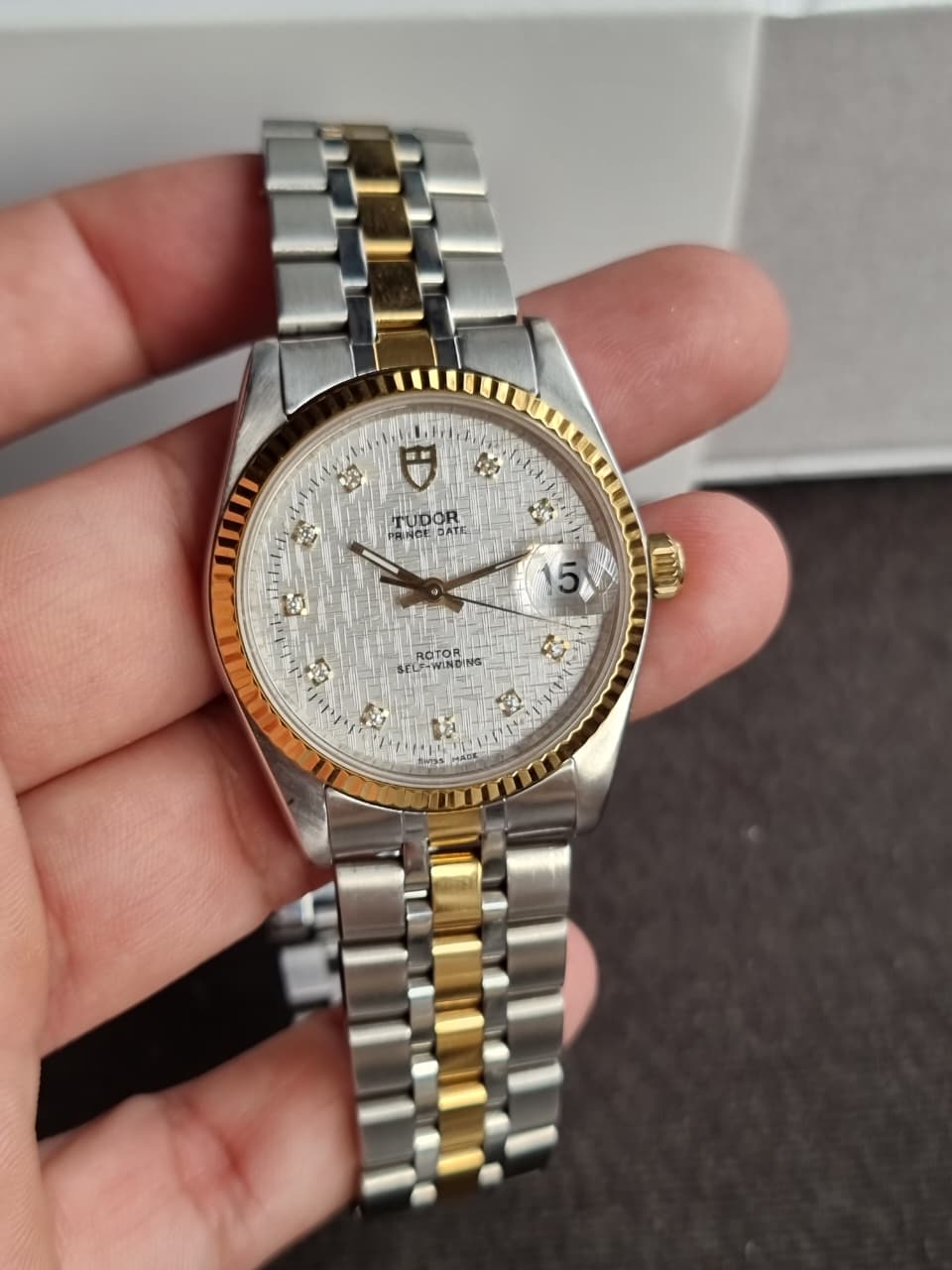 TUDOR Prince Date Two-Tone Men's Automatic Watch – 34mm – Ref. 74033