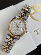 TUDOR Prince Date Two-Tone Men's Automatic Watch – 34mm – Ref. 74033