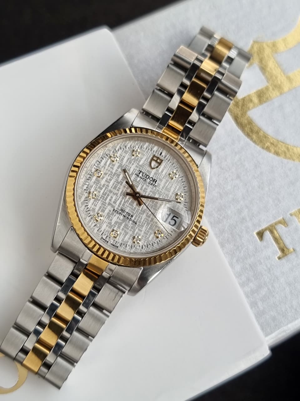 TUDOR Prince Date Two-Tone Men's Automatic Watch – 34mm – Ref. 74033