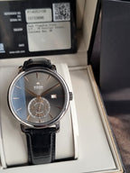Rado DiaMaster Automatic Petite Seconde Men's COSC Watch – 43mm Black Dial & Black Leather R14053106