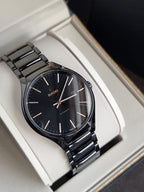 Rado True Round Men's Automatic Watch – 40mm Black High-Tech Ceramic – R27056162
