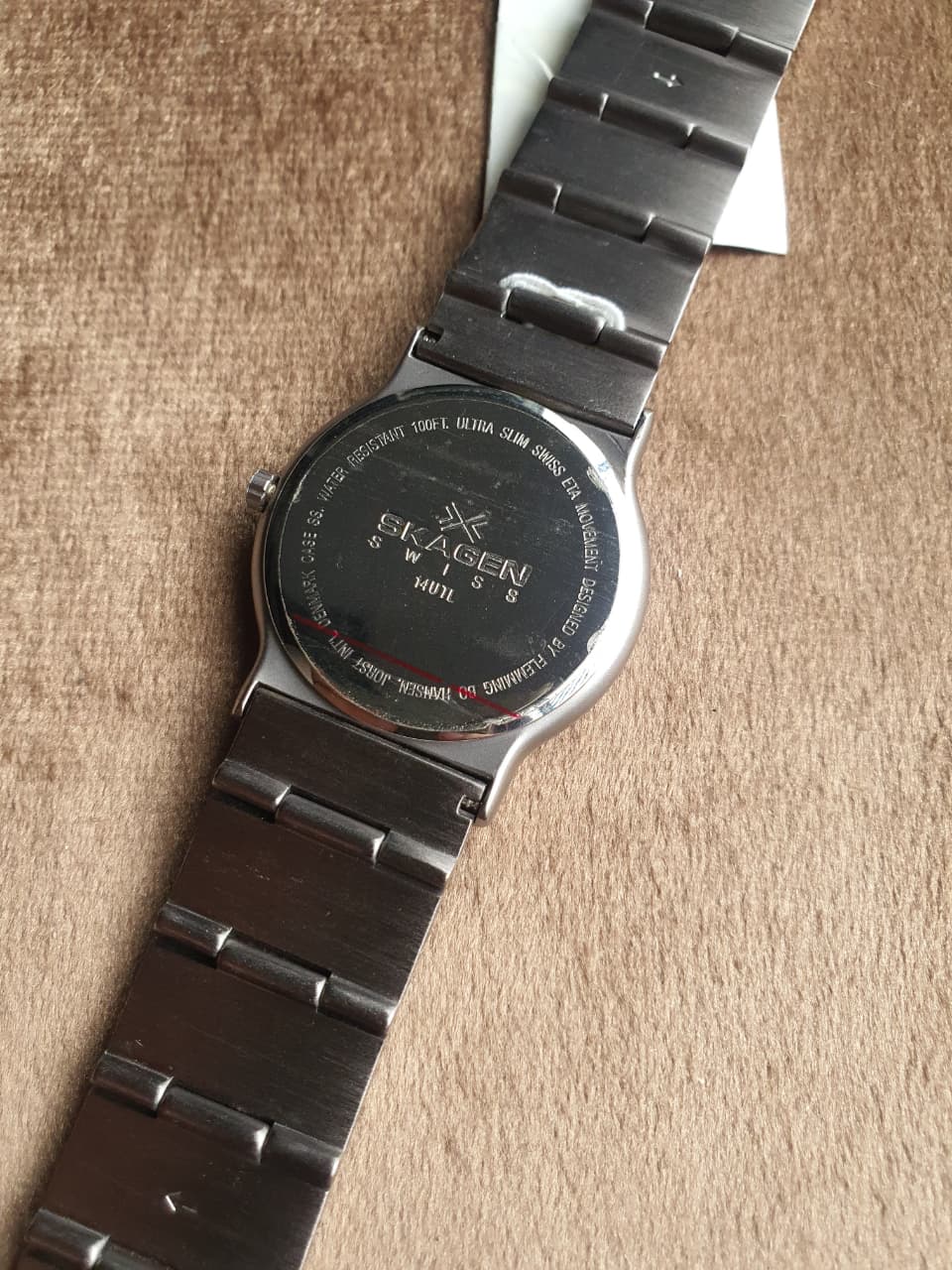 Skagen Swiss Men's Quartz Watch – 34mm Grey Dial & Grey Case