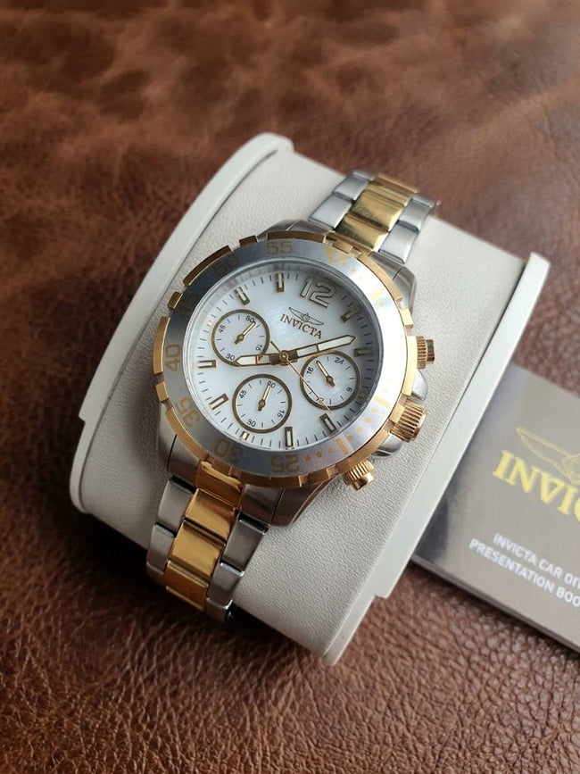 Invicta Pro Diver Lady Mother of Pearl White Dial Two-Tone Women's Watch – 29458 Main Image
