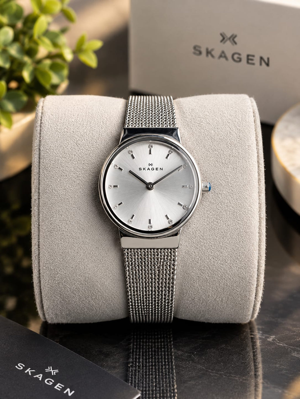 Skagen Ladies Watch 26mm Dial Analog Silver Dial Quartz Watch