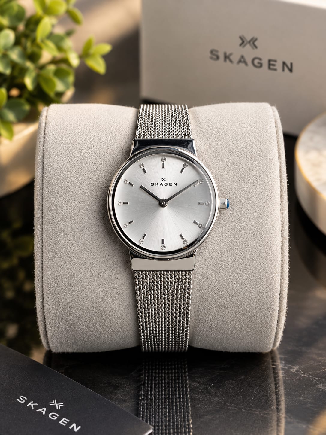Skagen Ladies Watch 26mm Dial Analog Silver Dial Quartz Watch