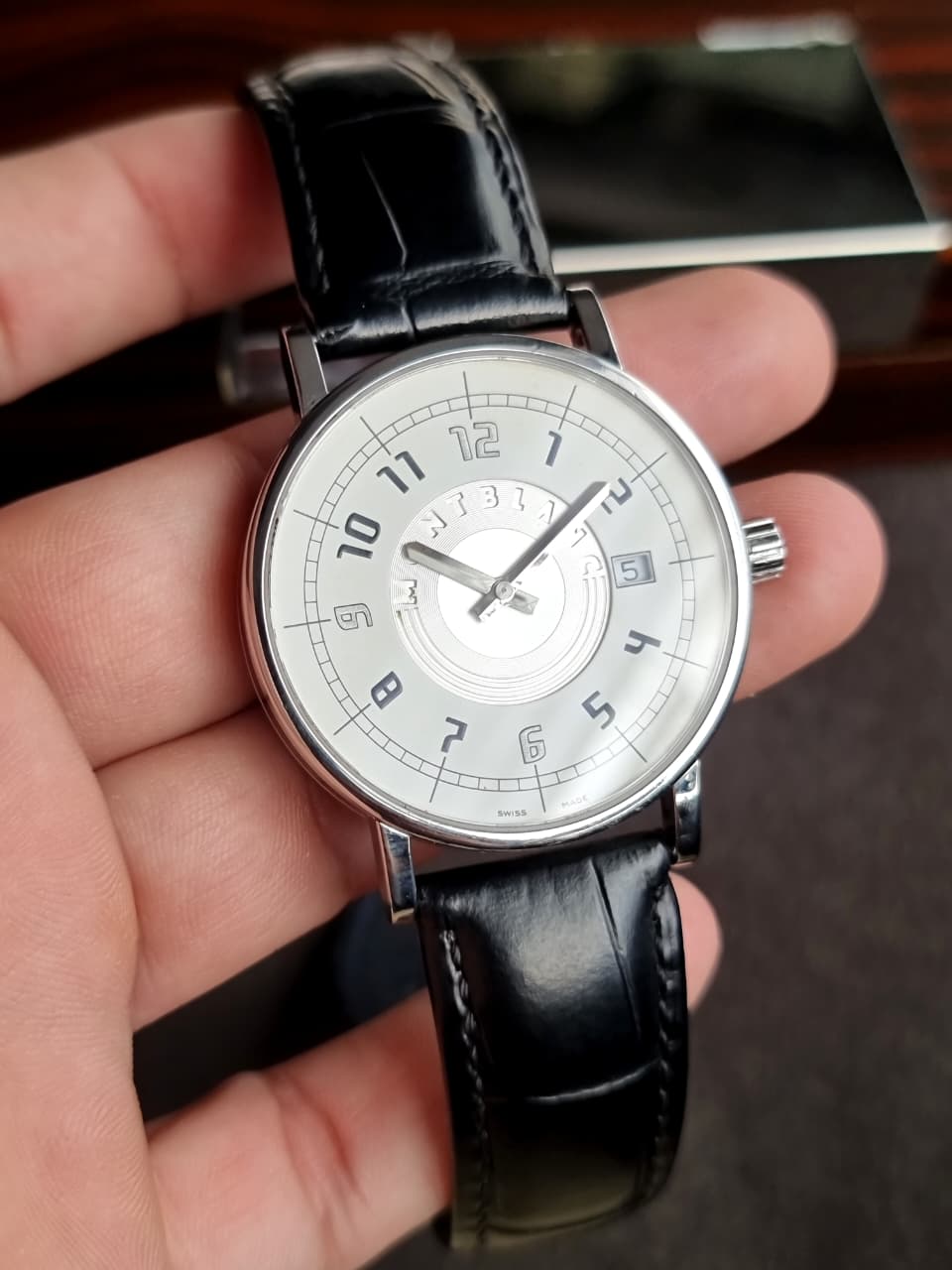 Montblanc Summit Men's Swiss Quartz Watch – Stainless Steel, Date Display – 7045