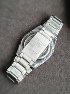 Seiko 5 Men's Automatic Day-Date Watch – 36mm Golden Dial & Stainless Steel Bracelet