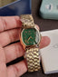 Fossil Harlow Women's Quartz Watch – 27mm Gold-Tone Stainless Steel & Green Dial – ES5451