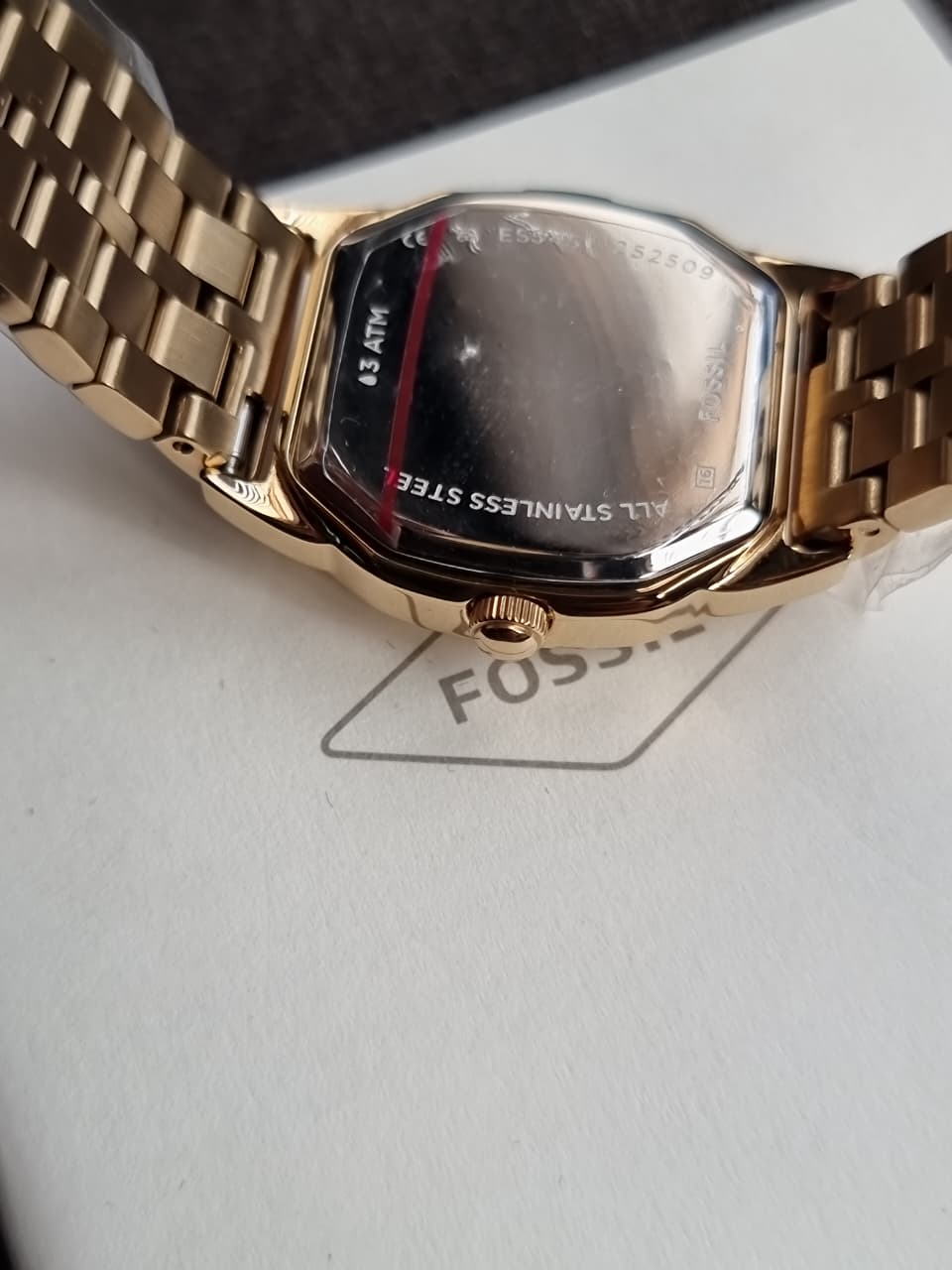 Fossil Harlow Women's Quartz Watch – 27mm Gold-Tone Stainless Steel & Green Dial – ES5451