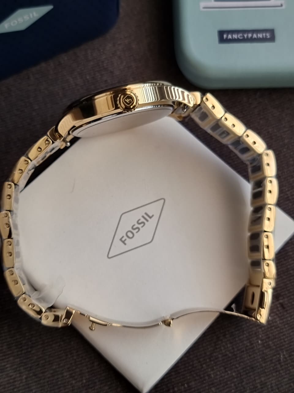 Fossil Gilmore Women's Quartz Watch – 38mm Gold-Tone & Black Ceramic CE1132