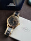 Fossil Gilmore Women's Quartz Watch – 38mm Gold-Tone & Black Ceramic CE1132