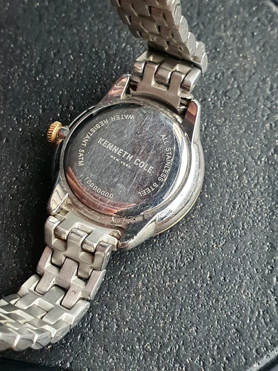 Kenneth Cole Ladies Watch 35mm White Dial Two Tone Quartz Watch