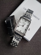 Emporio Armani Classic Women's Quartz Watch Silver Stainless Steel – AR1663