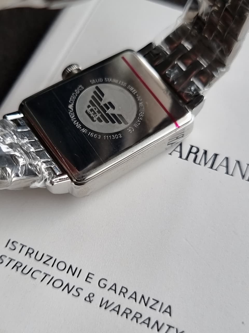 Emporio Armani Classic Women's Quartz Watch Silver Stainless Steel – AR1663