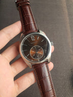 Gant  Gents Watch Brown Dial Brown leather Strap 44mm Dial Quartz Watch