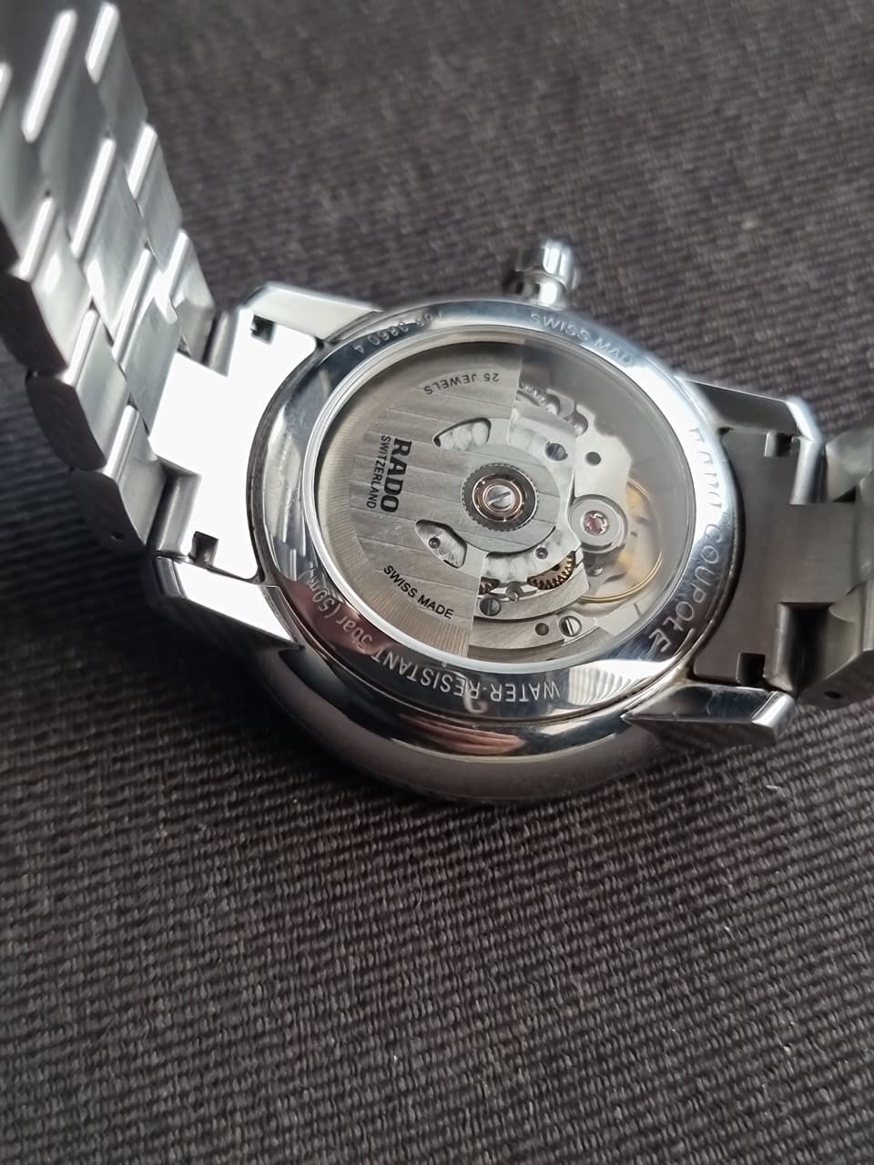 Rado Coupole Classic Men's Automatic Watch – 38mm Silver Guilloche Dial & Stainless Steel Bracelet – R22860023