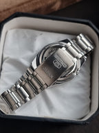 Seiko 5 Men's Automatic Watch – 36mm LumiBrite Dial & Silver Stainless Steel Bracelet