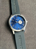 HUGO BOSSBlue Dial Black Leather Men's Watch 1512790