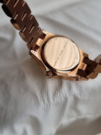 Marc Jacobs Henry Rose Gold Dial Rose Gold Steel Strap Watch For Women - MBM3278