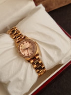 Marc Jacobs Henry Rose Gold Dial Rose Gold Steel Strap Watch For Women - MBM3278