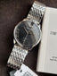 Emporio Armani Minimalist Men's Automatic Watch – 39mm Black Dial & Silver Stainless Steel Bracelet – AR60081