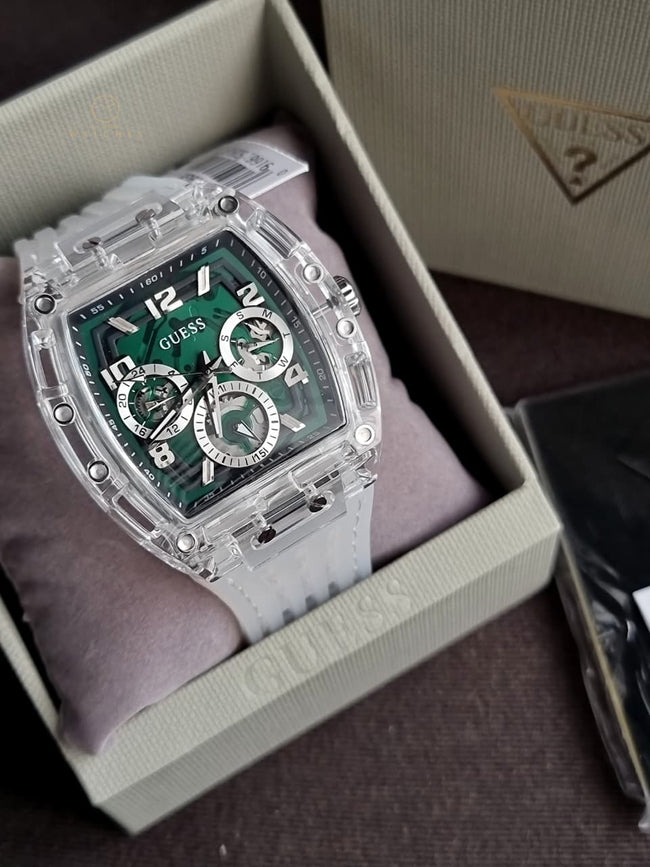 GUESS Mens Clear Multi-function Watch Gw0499G8 Hover Image