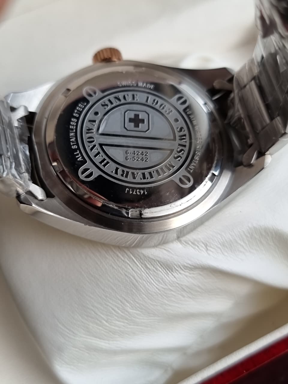 Swiss Military Men's Quartz Watch – Stainless Steel Bracelet – SM14371JSTR.H01M