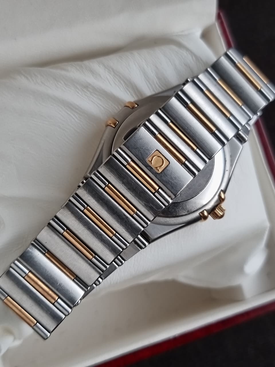 Omega Constellation 50th Anniversary Men's Automatic Watch – 35.5mm Silver Diamond Dial, Steel & Rose Gold Bracelet – 1304.35.00
