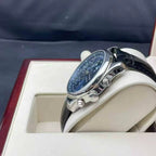 Longines Master Collection Men's Automatic Chronograph Moonphase Watch – 40mm Blue Dial & Blue Alligator Leather Strap – L2.673.4.92.0